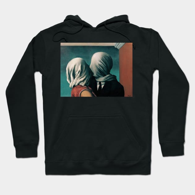 The Lovers by René Magritte, 1928. Oil on Canvas. Hoodie by SteelWoolBunny